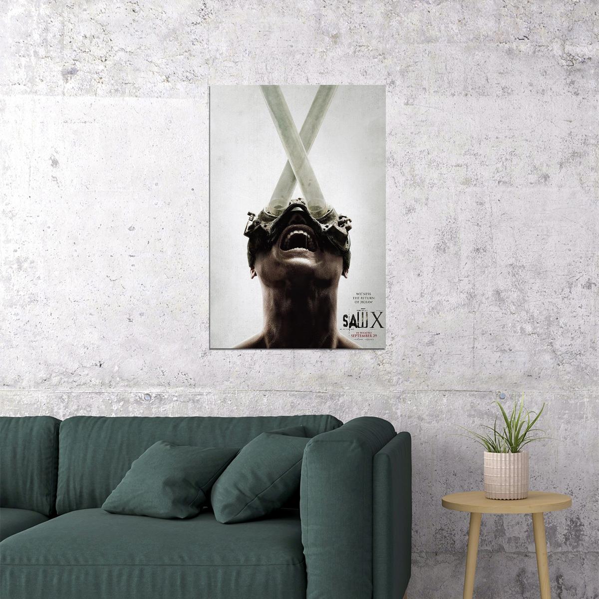 Saw X Movie Horror Mystery Thriller Poster Wall Art Print Home Wall Decor