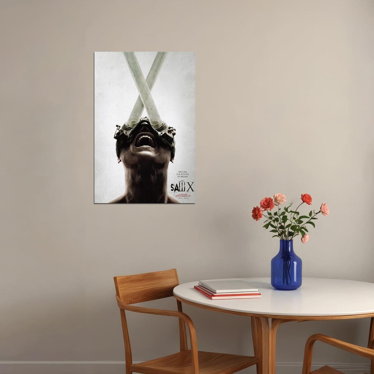 Saw X Movie Horror Mystery Thriller Poster Wall Art Print Home Wall Decor