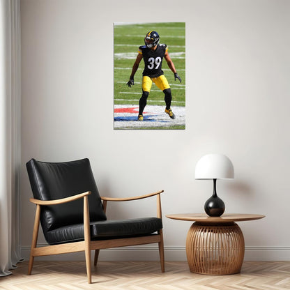 Minkah Fitzpatrick Pittsburgh Steelers Football Player Poster Wall Art Print Home Wall Decor