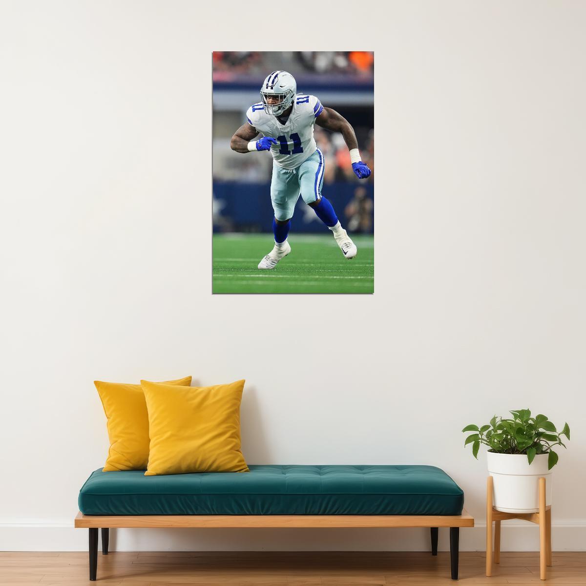 Micah Parsons Dallas Cowboys American Football Player Poster Wall Art Print Home Wall Decor