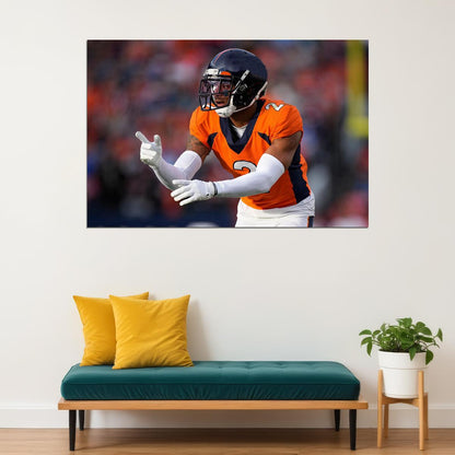 Patrick Surtain Ii Denver Broncos American Football Player Poster Wall Art Print Home Wall Decor