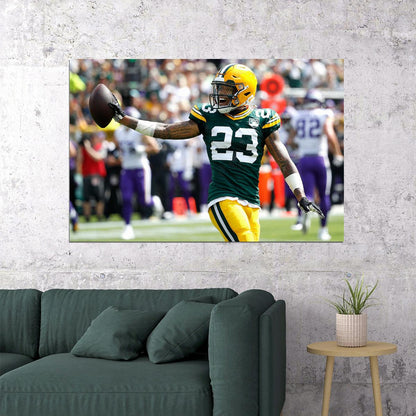 Jaire Alexander Green Bay Packers American Football Player Poster Wall Art Print Home Wall Decor