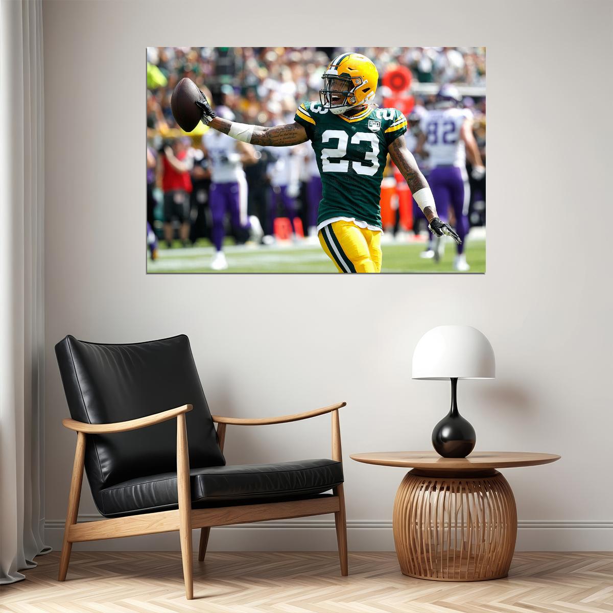 Jaire Alexander Green Bay Packers American Football Player Poster Wall Art Print Home Wall Decor