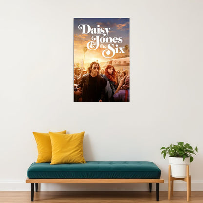 Daisy Jones And The Six Movie Drama Music Romance Poster Wall Art Print Home Wall Decor - xonomax