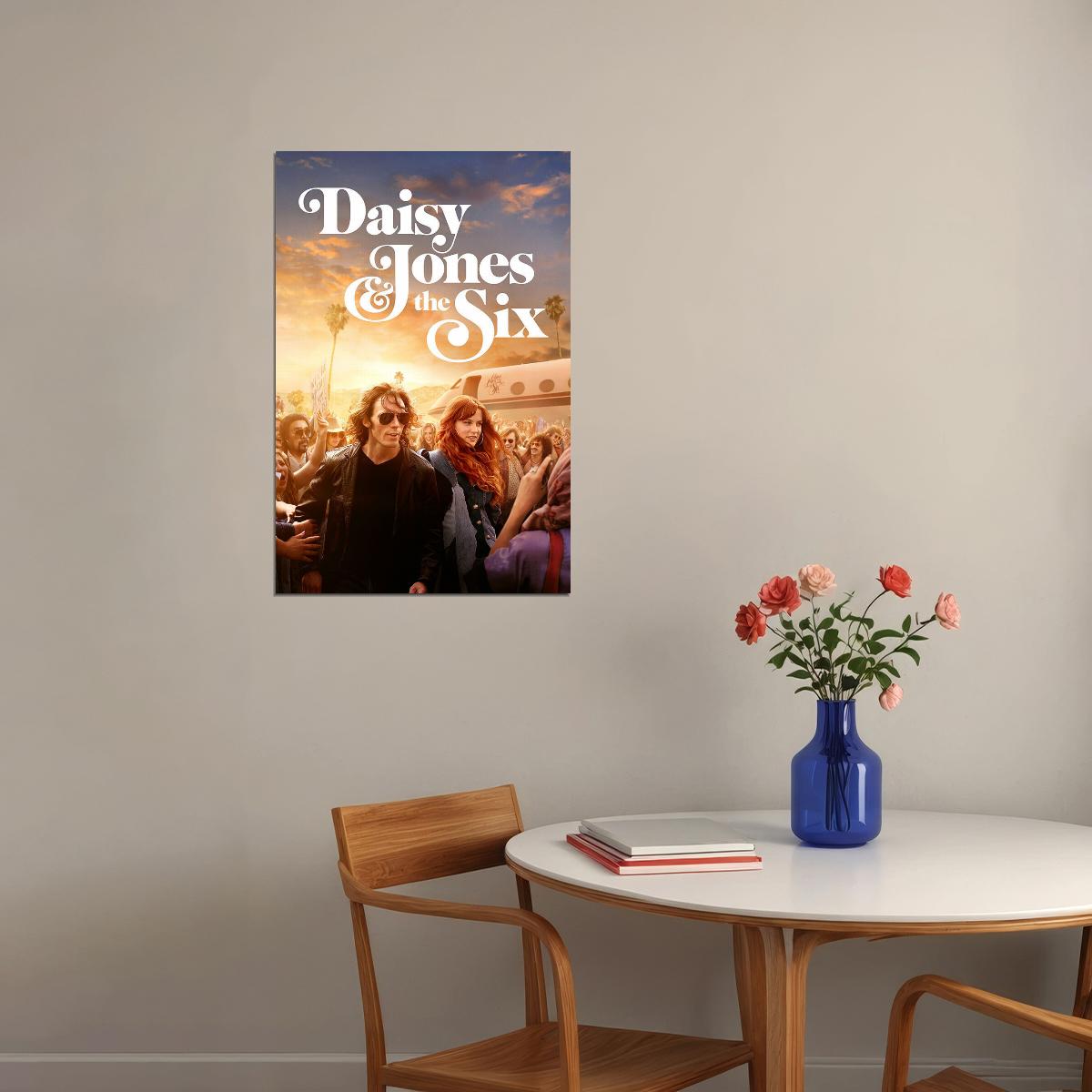 Daisy Jones And The Six Movie Drama Music Romance Poster Wall Art Print Home Wall Decor - xonomax
