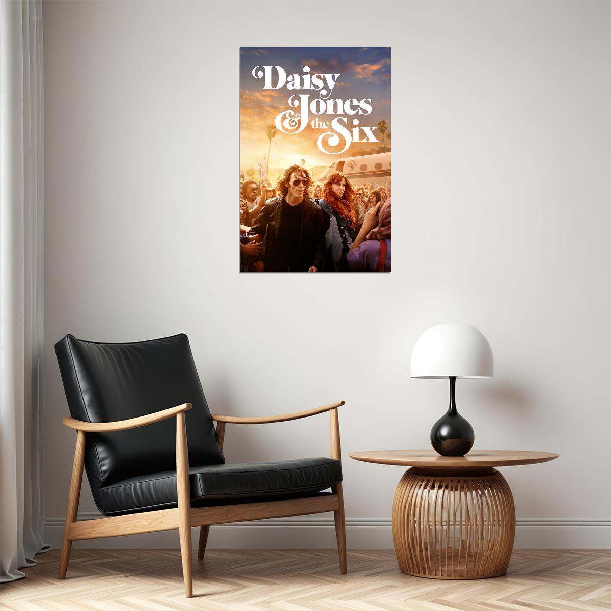 Daisy Jones And The Six Movie Drama Music Romance Poster Wall Art Print Home Wall Decor - xonomax