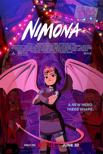 Nimona Animation Action Comedy Adventure Poster Wall Art Print Home Wall Decor - xonomax
