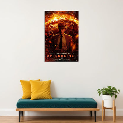 Oppenheimer Movie Biography Drama History Poster Wall Art Print Home Wall Decor - xonomax