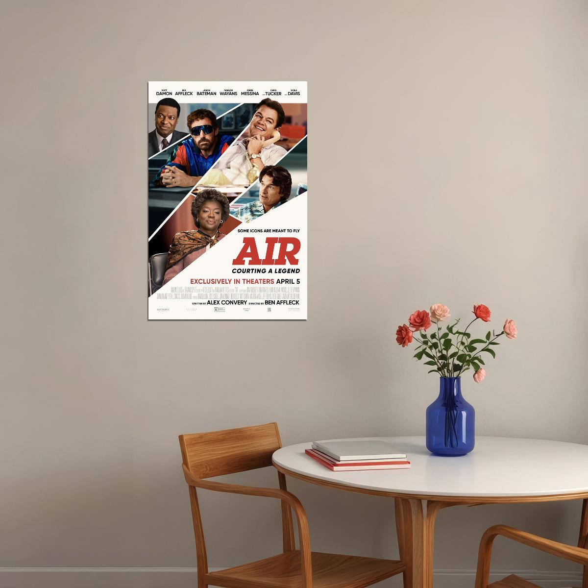 Air Movie Drama Sport Basketball Poster Wall Art Print Home Wall Decor - xonomax