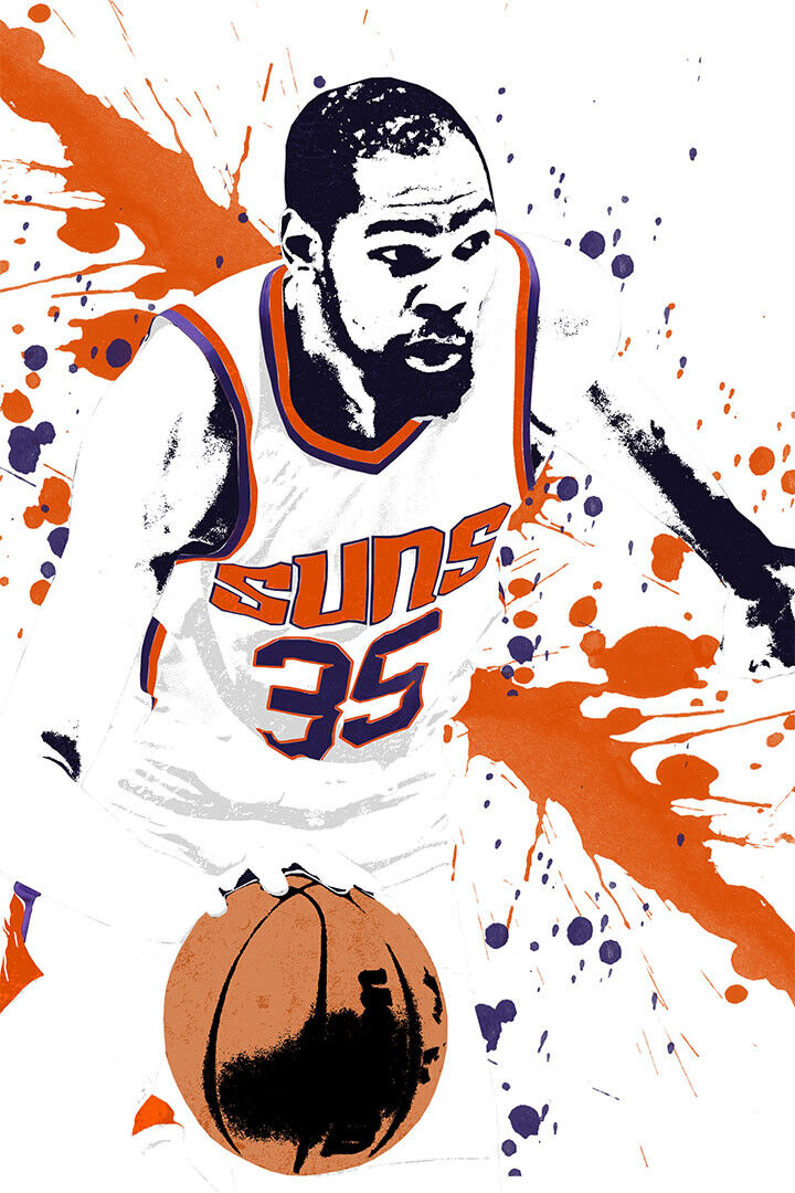 Kevin Durant Phoenix Suns Basketball Star Player Poster Wall Art Print Home Wall Decor