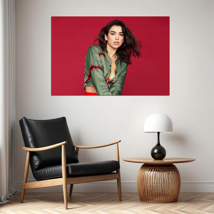 Dua Lipa British Albanian Singer Songwriter Poster Wall Art Print Home Wall Decor - xonomax