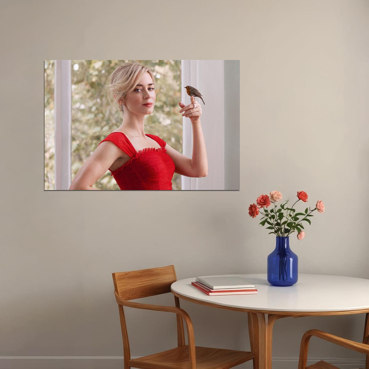 Emily Blunt British Artist Actor And Actress Poster Wall Art Print Home Wall Decor - xonomax