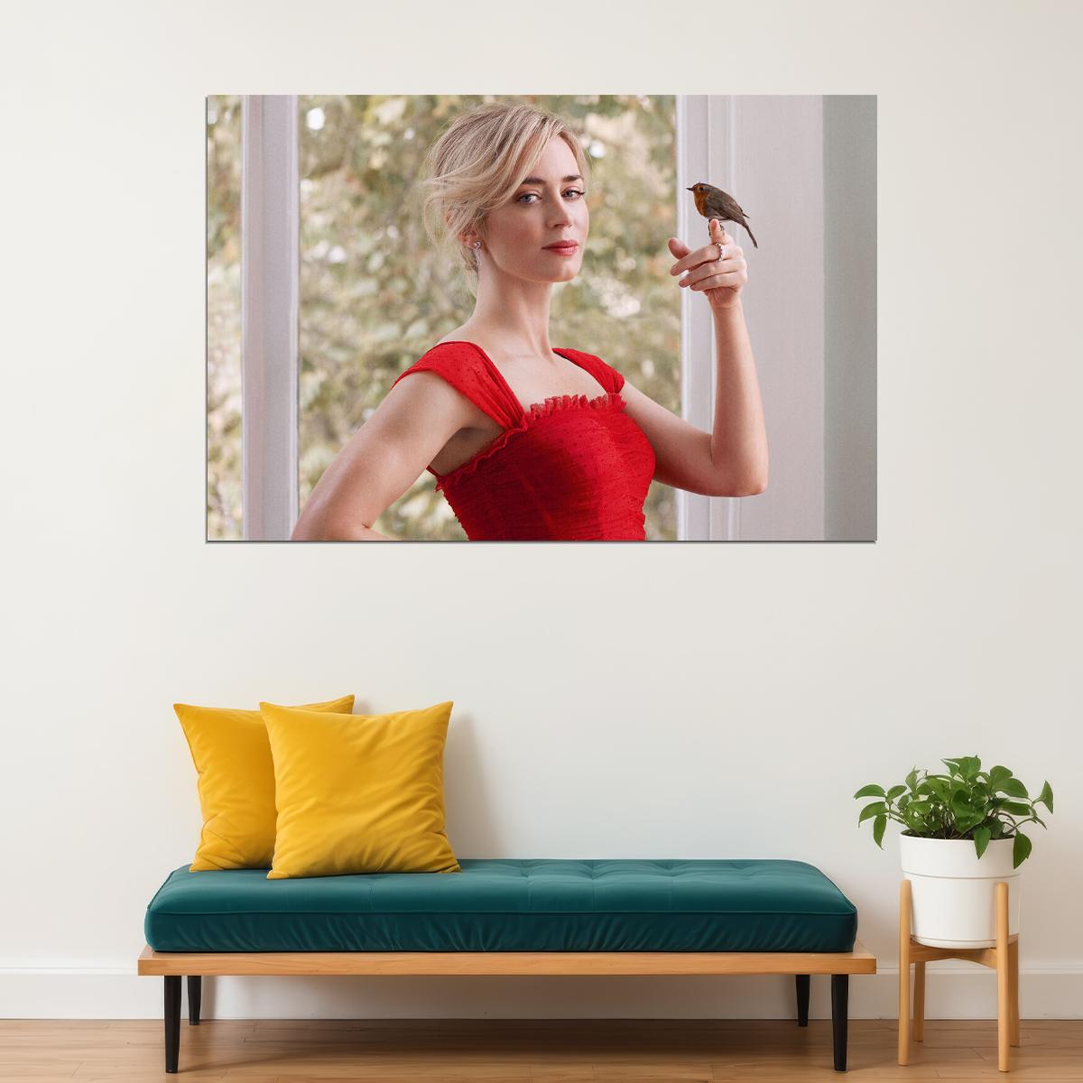 Emily Blunt British Artist Actor And Actress Poster Wall Art Print Home Wall Decor - xonomax