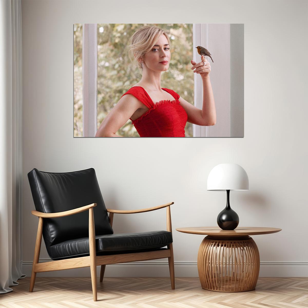 Emily Blunt British Artist Actor And Actress Poster Wall Art Print Home Wall Decor - xonomax