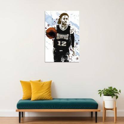 Ja Morant Memphis Grizzlies Basketball Star Player Poster Wall Art Print Home Wall Decor