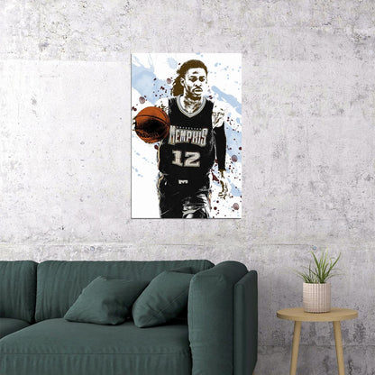 Ja Morant Memphis Grizzlies Basketball Star Player Poster Wall Art Print Home Wall Decor