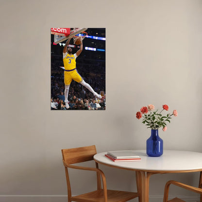 American Athlete Anthony Davis La Lakers Team Poster Wall Art Print Home Wall Decor