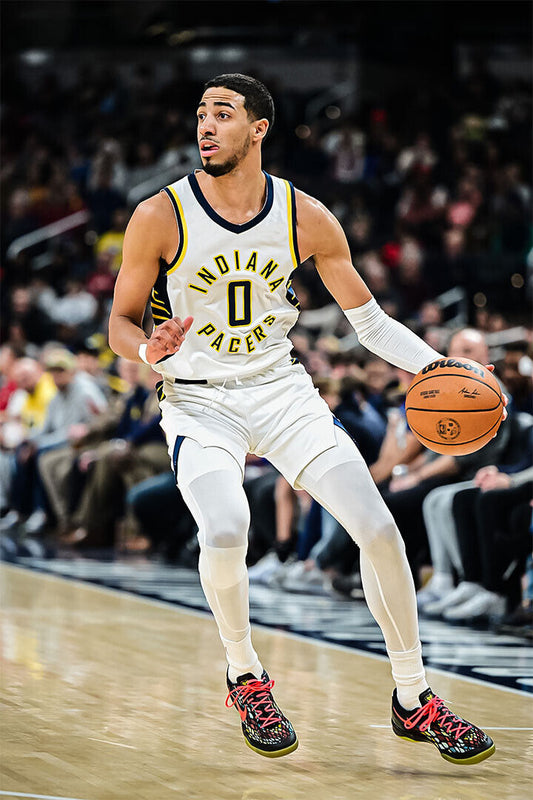 Tyrese Haliburton Athlete Indiana Pacers Basketball Team Poster Wall Art Print Home Wall Decor