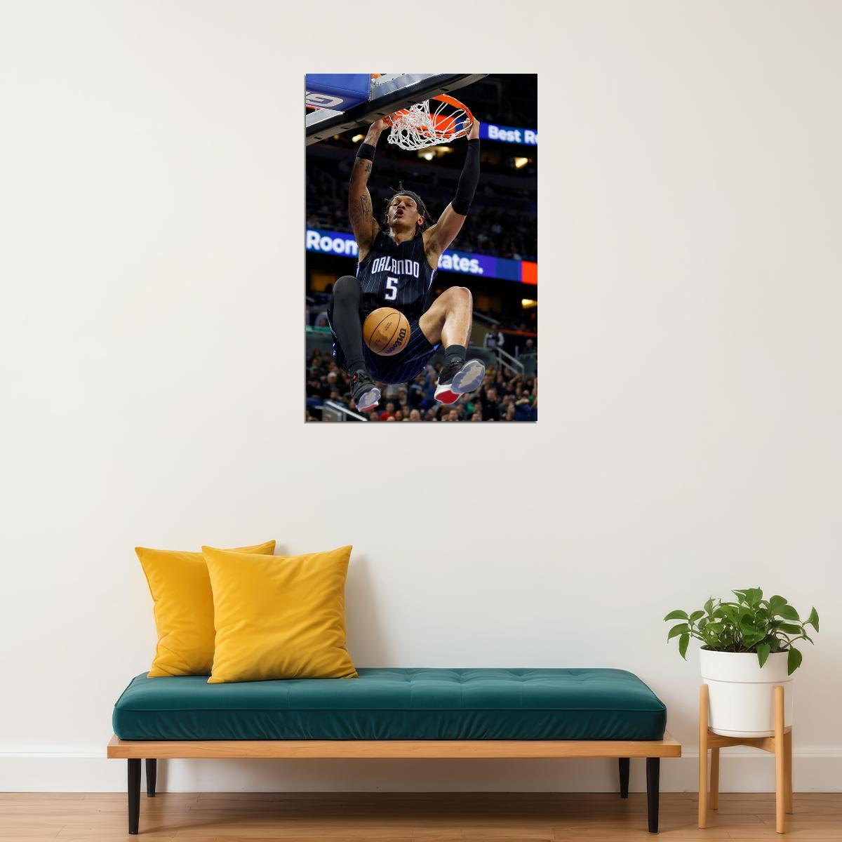 Italian Basketballer Paolo Banchero Orlando Magic Poster Wall Art Print Home Wall Decor - xonomax