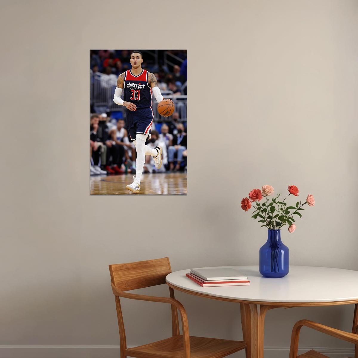 Athlete Kyle Kuzma In Match Washington Wizards Team Poster Wall Art Print Home Wall Decor