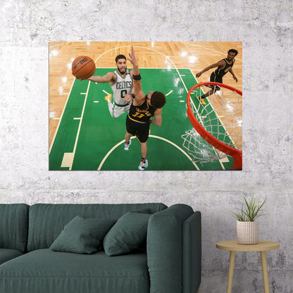 Jayson Tatum American Basketballer Player Boston Celtics Poster Wall Art Print Home Wall Decor