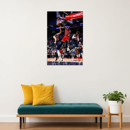 Demar Derozan Chicago Bulls Basketball Team Match Basket Poster Wall Art Print Home Wall Decor - xonomax