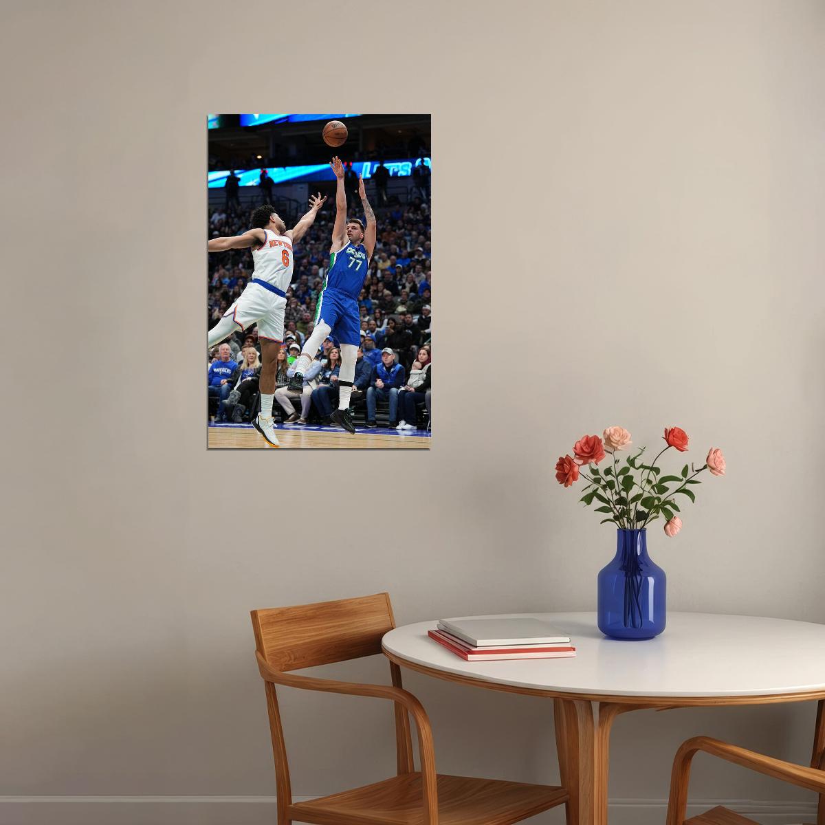 Dallas Mavericks Team Sports Luka Doncic Basketballer 77 Poster Wall Art Print Home Wall Decor