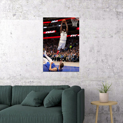 Zion Williamson 1 Basketballer New Orleans Pelicans Team A Poster Wall Art Print Home Wall Decor