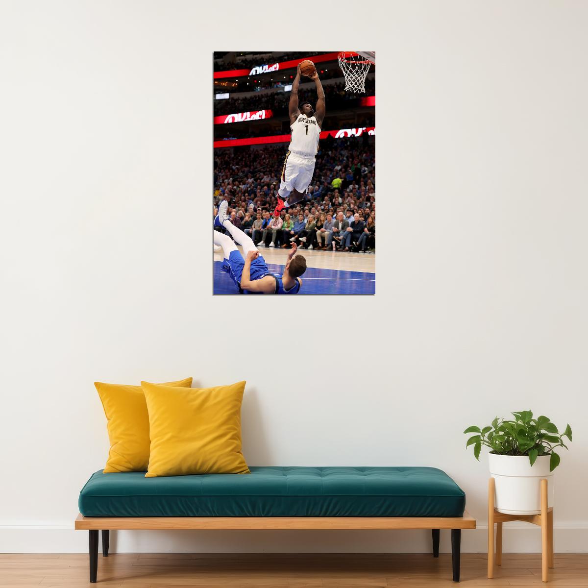 Zion Williamson 1 Basketballer New Orleans Pelicans Team A Poster Wall Art Print Home Wall Decor