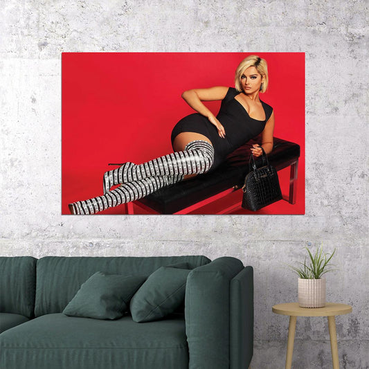 Bebe Rexha American Musician And Songwriter Poster Wall Art Print Home Wall Decor - xonomax
