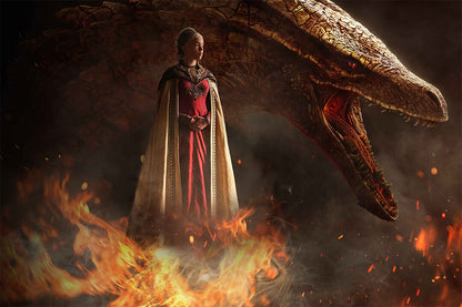 House Of The Dragon Princess Targaryen Movie Poster Wall Art Print Home Wall Decor - xonomax