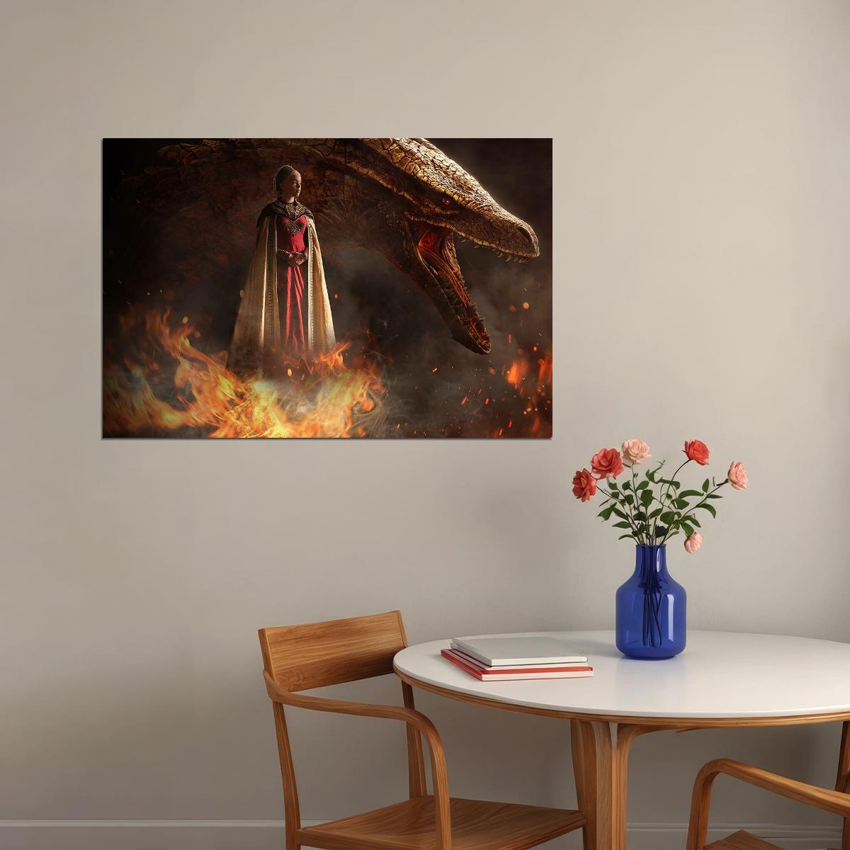House Of The Dragon Princess Targaryen Movie Poster Wall Art Print Home Wall Decor - xonomax