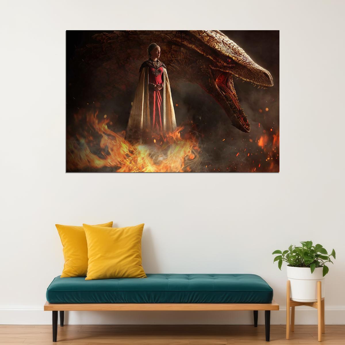House Of The Dragon Princess Targaryen Movie Poster Wall Art Print Home Wall Decor - xonomax