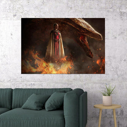 House Of The Dragon Princess Targaryen Movie Poster Wall Art Print Home Wall Decor - xonomax