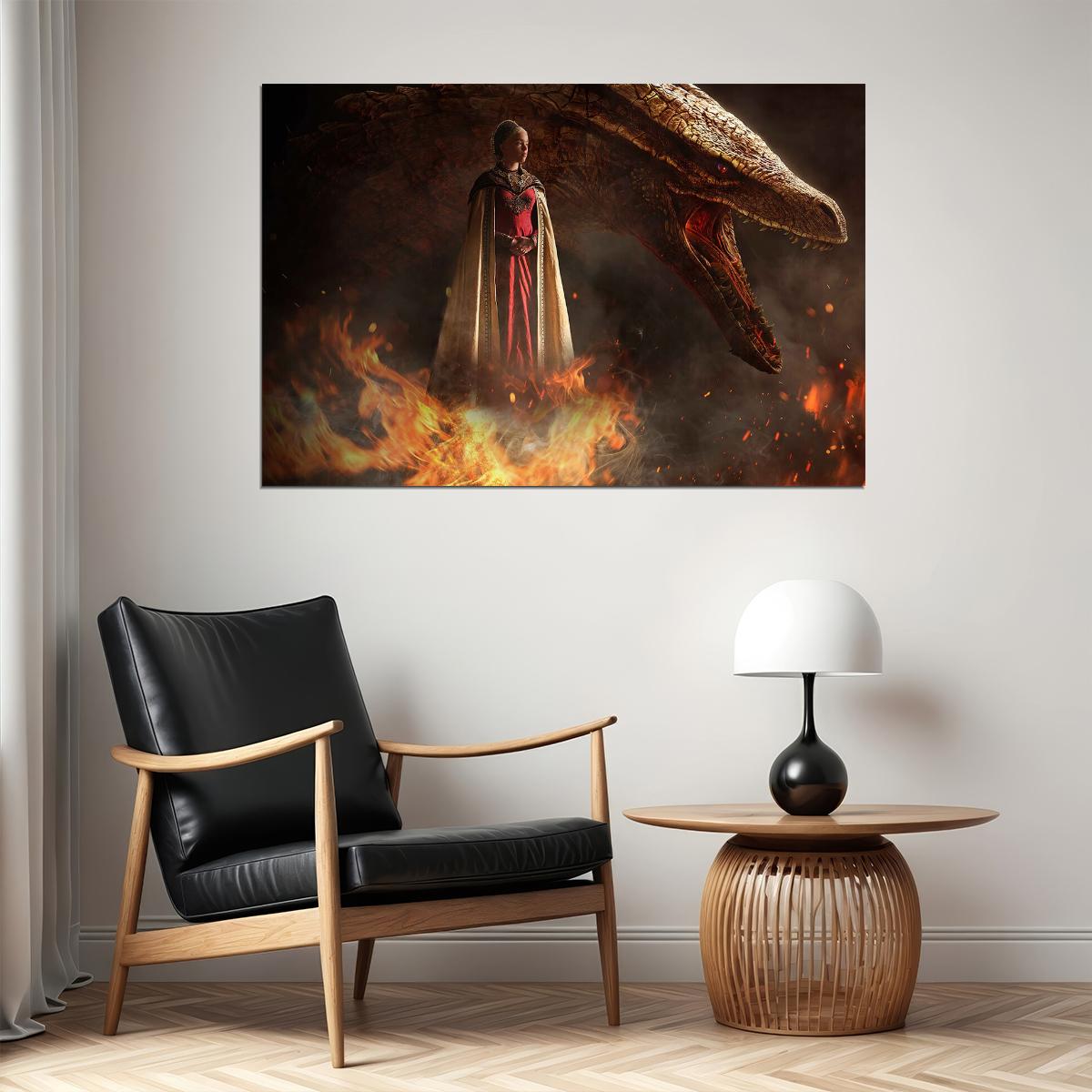 House Of The Dragon Princess Targaryen Movie Poster Wall Art Print Home Wall Decor - xonomax