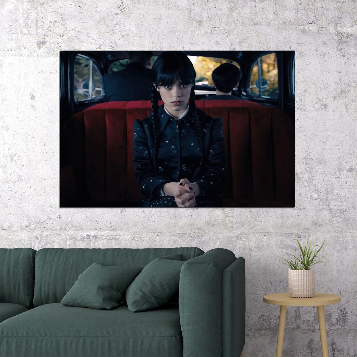 Wednesday Movie Fantastic Comedy Addams Jenna Ortega Poster Wall Art Print Home Wall Decor - xonomax