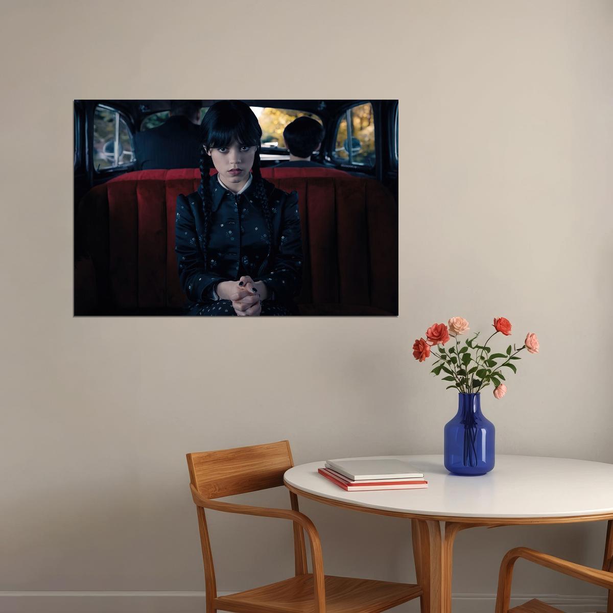 Wednesday Movie Fantastic Comedy Addams Jenna Ortega Poster Wall Art Print Home Wall Decor - xonomax