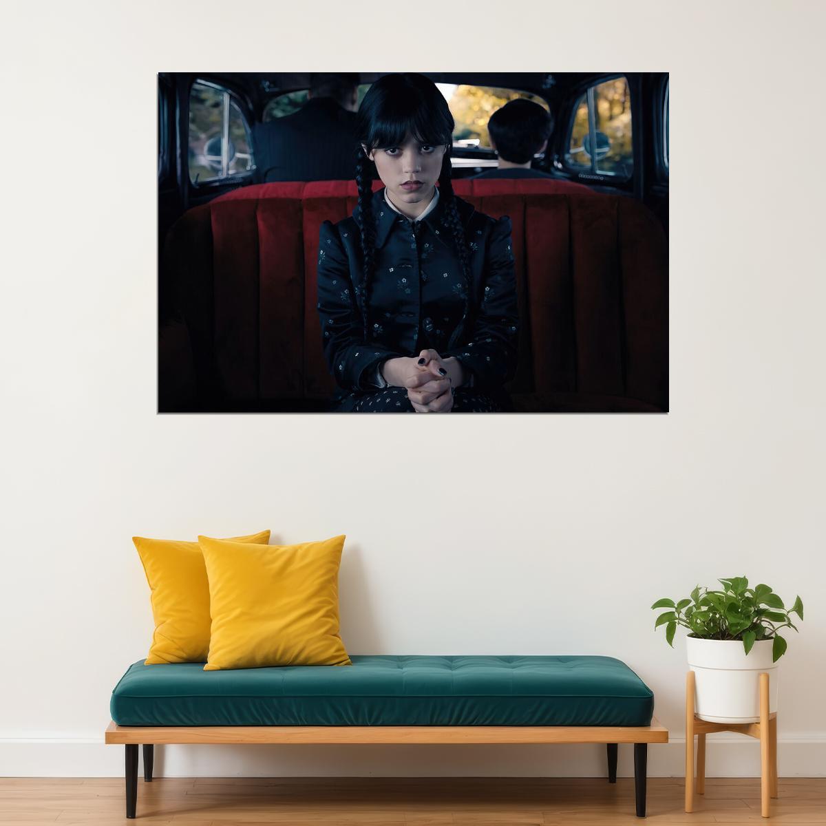 Wednesday Movie Fantastic Comedy Addams Jenna Ortega Poster Wall Art Print Home Wall Decor - xonomax
