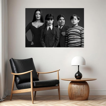 Wednesday Movie Comedy Fantastic Addams Family Poster Wall Art Print Home Wall Decor - xonomax