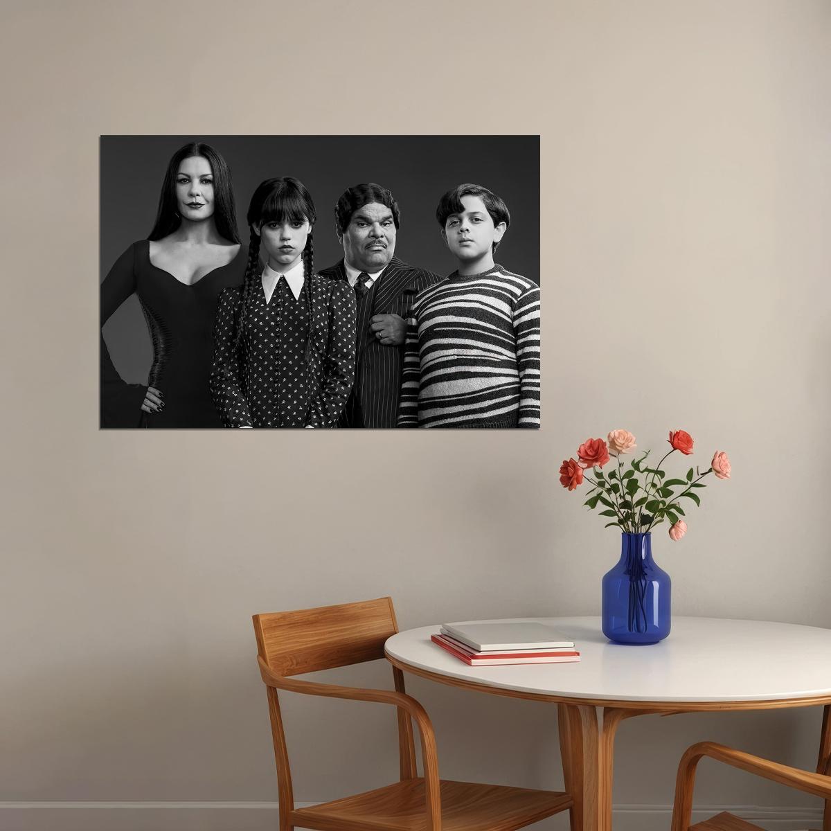 Wednesday Movie Comedy Fantastic Addams Family Poster Wall Art Print Home Wall Decor - xonomax