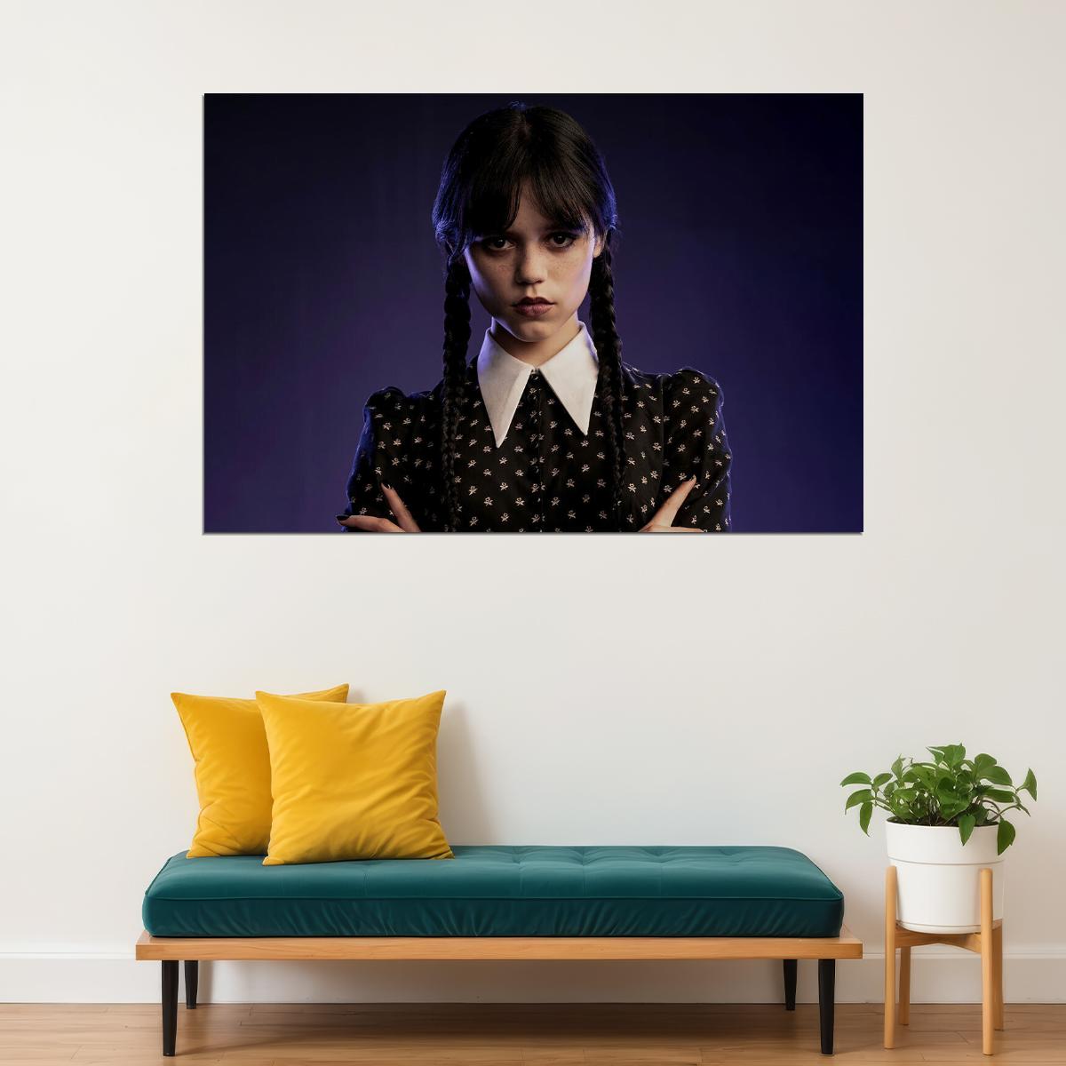 Wednesday Movie Fantastic Comedy Jenna Ortega Poster Wall Art Print Home Wall Decor - xonomax