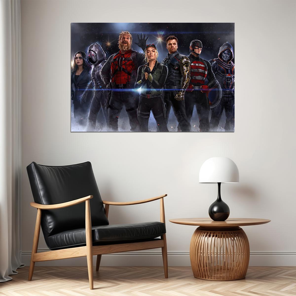 Thunderbolts Movie Adventure Action Crime Poster Wall Art Print Home Wall Decor - xonomax