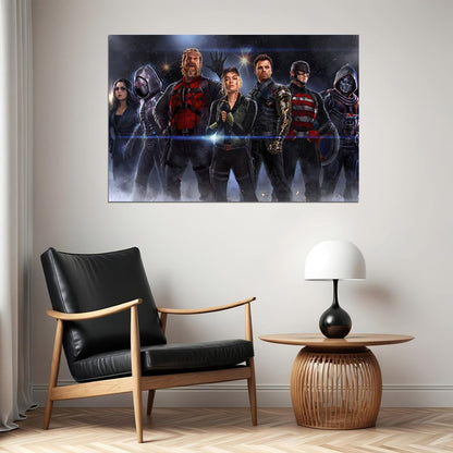 Thunderbolts Movie Adventure Action Crime Poster Wall Art Print Home Wall Decor - xonomax