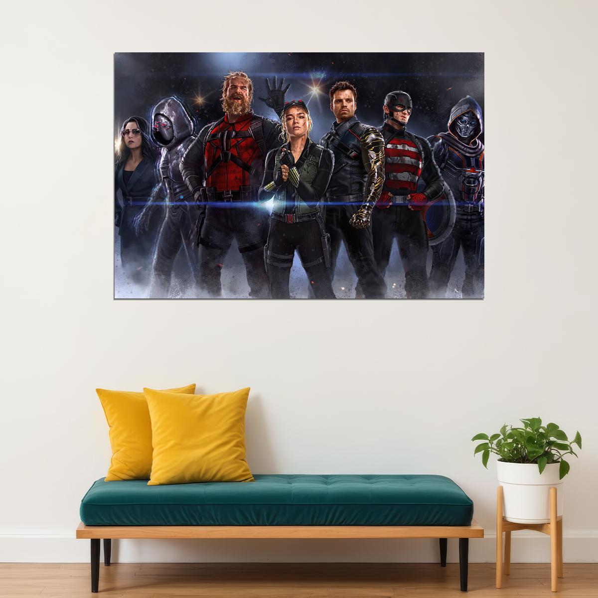 Thunderbolts Movie Adventure Action Crime Poster Wall Art Print Home Wall Decor - xonomax