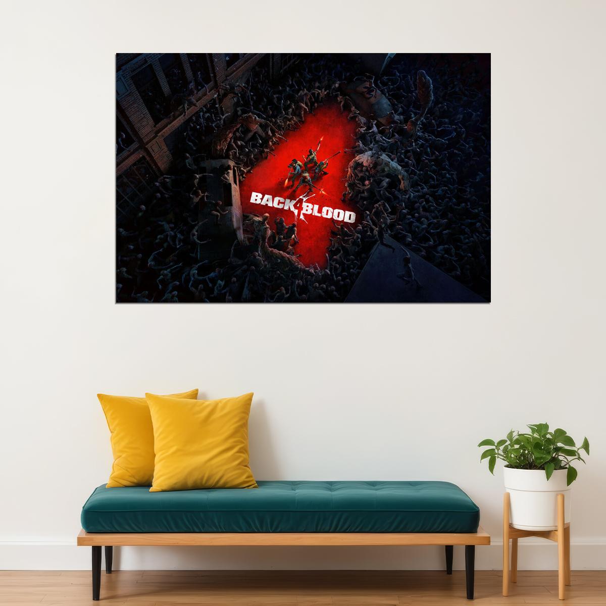 Back 4 Blood Video Games First Person Marksmanship Poster Wall Art Print Home Wall Decor - xonomax