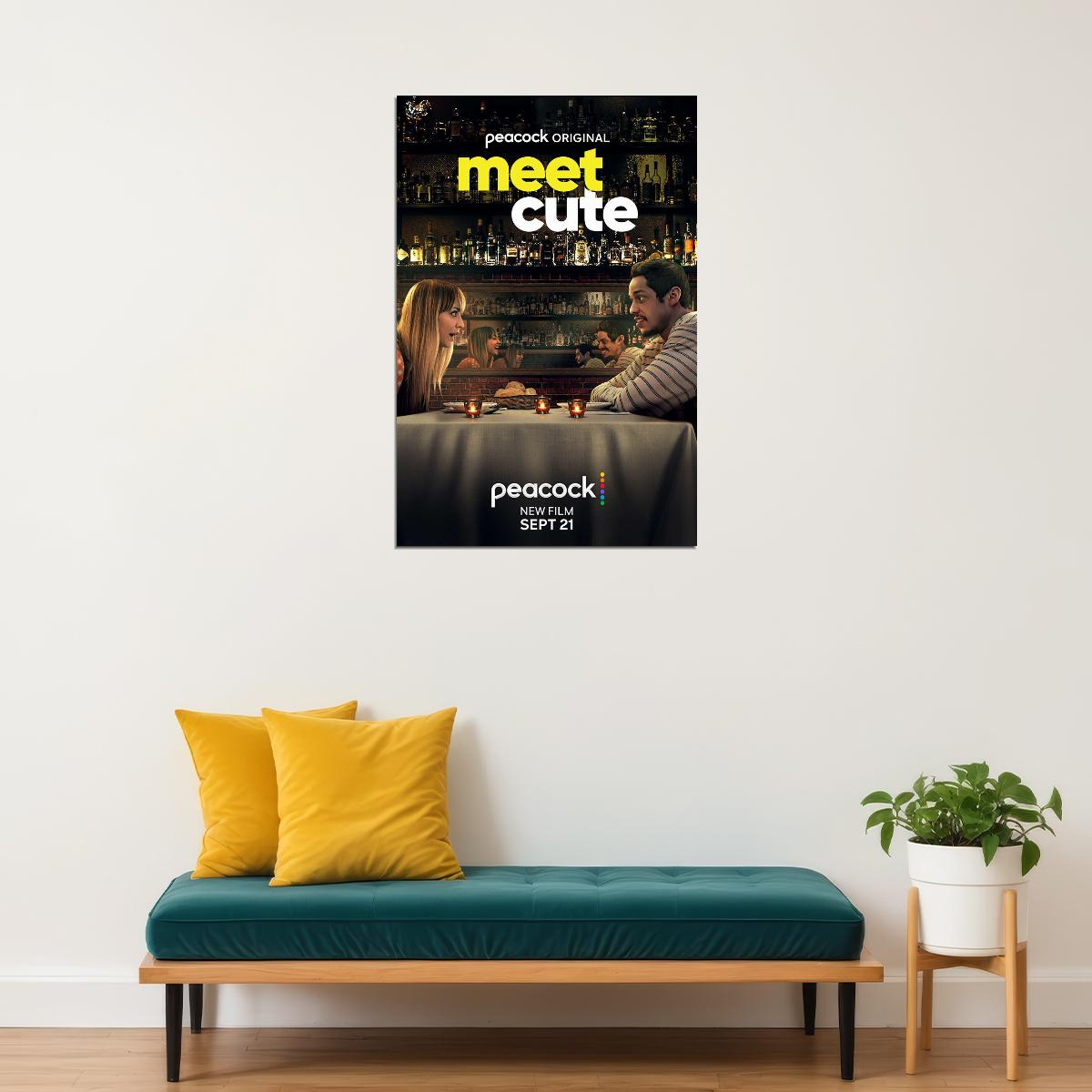 Meet Cute Romance Science Fiction Movie Poster Wall Art Print Home Wall Decor - xonomax