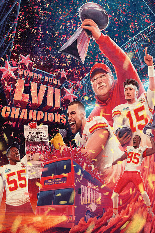 Kansas City Chiefs American Football Team Players Poster Wall Art Print Home Wall Decor