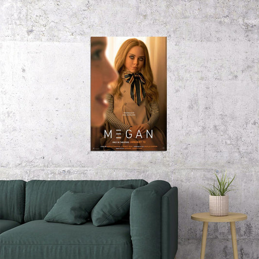 M3gan Science Fiction Horror Movie Johnstone Donald Davis 2022 Poster Wall Art Print Home Wall Decor - xonomax