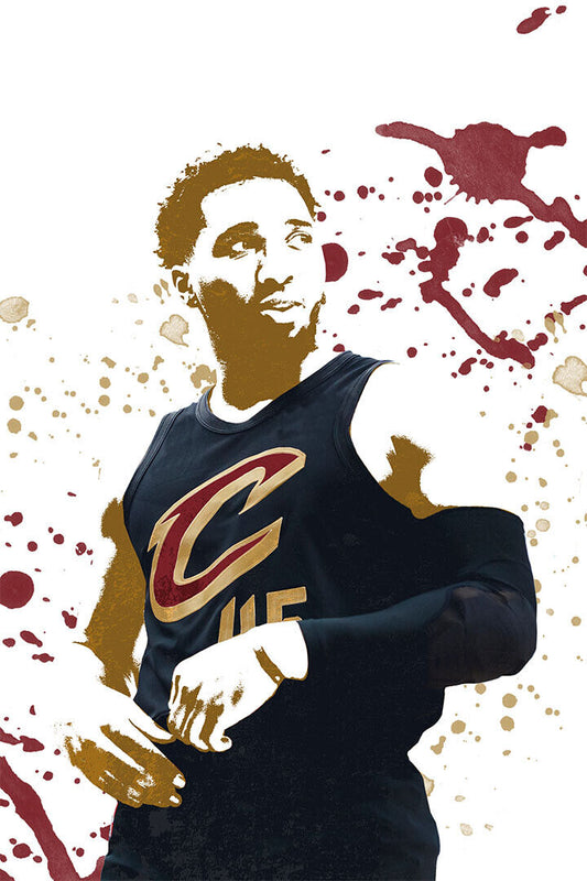 Donovan Mitchell Cleveland Cavaliers Basketball Match Poster Wall Art Print Home Wall Decor