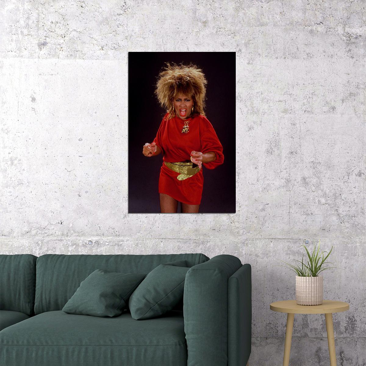 Tina Turner American Artist And Singer Poster Wall Art Print Home Wall Decor - xonomax